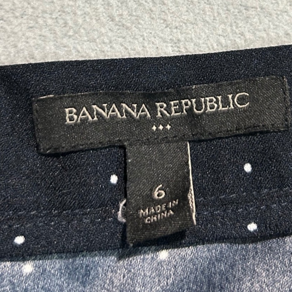 Banana Republic Mini Skirt Womens 6 Black White Polka Dot Ruffle Faux Wrap - Picture 5 of 5